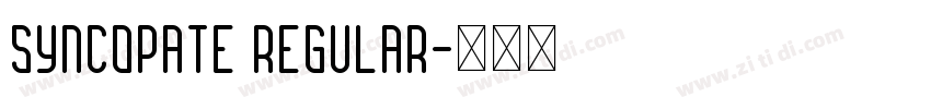Syncopate Regular字体转换